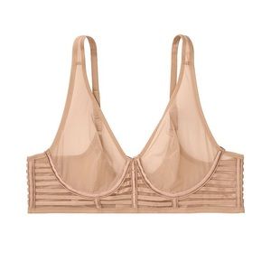 Victoria’s Secret Unlined Mesh Plunge Bra 38DD